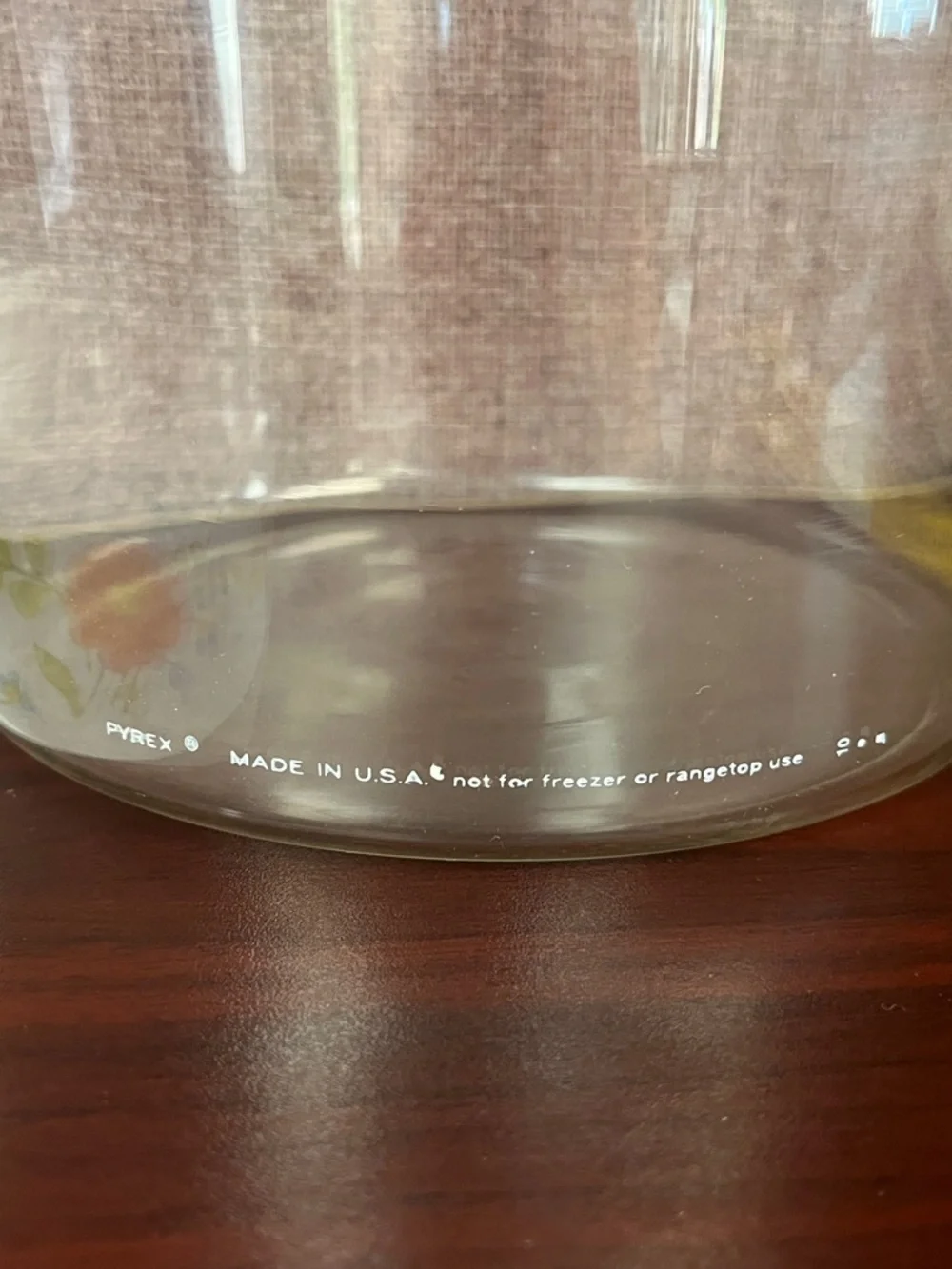 Pyrex clear glass